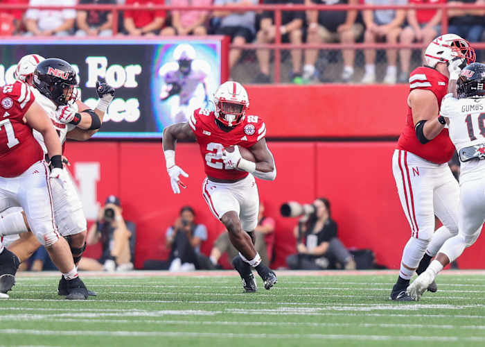 Gabe Ervin 1 2023 Nebraska football vs Northern Illinois